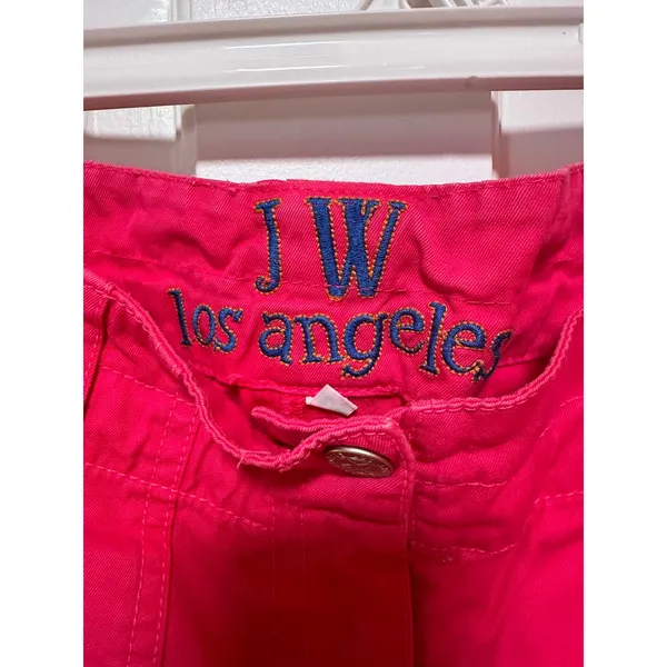 Vintage Johnny Was Embroidered Pink Wide Leg Pants Size Small - Image 5