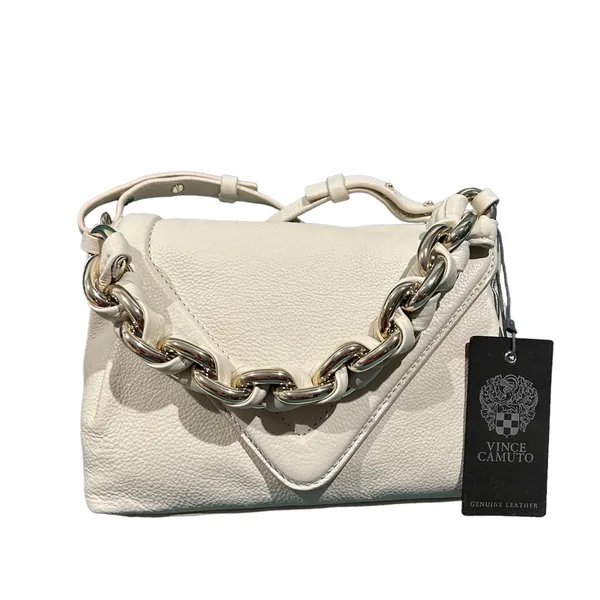 Vince Camuto Lyona creamy white leather crossbody bag - Image 4
