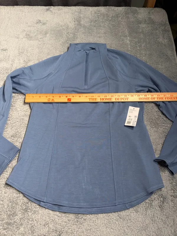 Jockey Quarter-Zip SCUBA 1/4 zip Long Sleeve Top blue NEW NWT MSRP$50 medium - Image 7