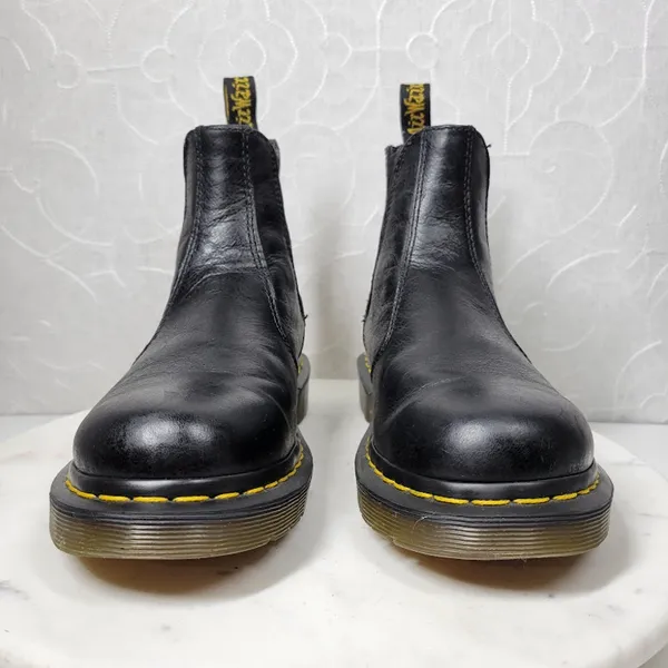 Dr. Martens Nappa Chelsea Boots Womens 7 Mens 6 Black Leather Pull On Airwair - Image 7