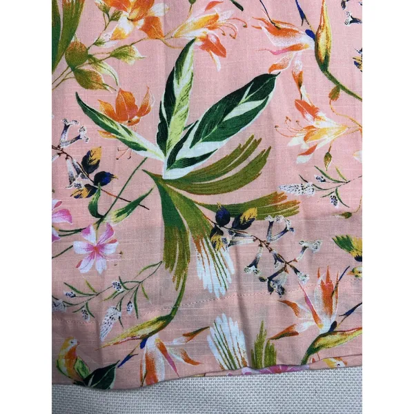 Biltmore Arboretum Floral Fit & Flare Strappy Sundress Size Large Smocked Back - Image 2