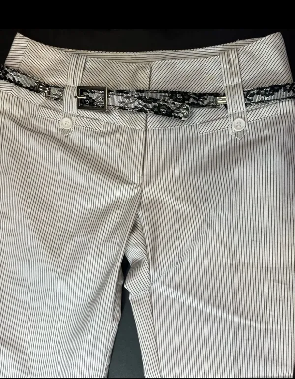 Vintage Business Pants White Size XXS - Image 4