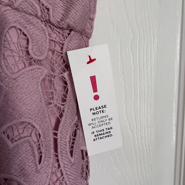 REVOLVE Bardot Lina Lace Sheath Dress NWT Size 8 Rose Pink Midi - Image 7