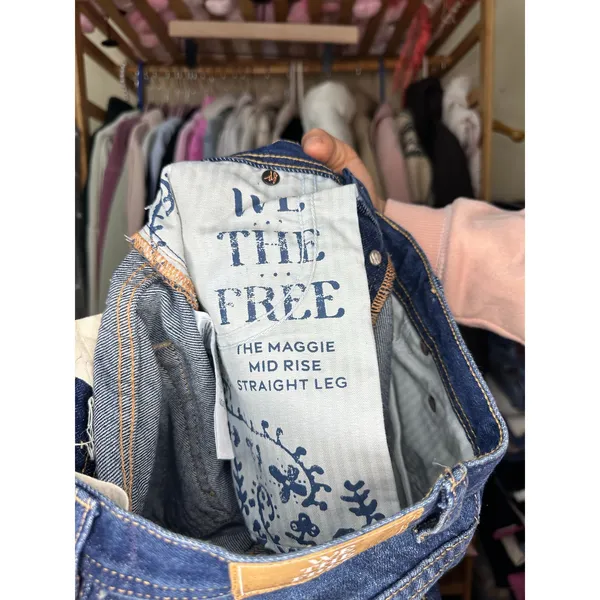 We the‎ Free The Maggie Mid Rise Straight Leg Jeans Size 24 Baggy Boyfriend Fit - Image 8