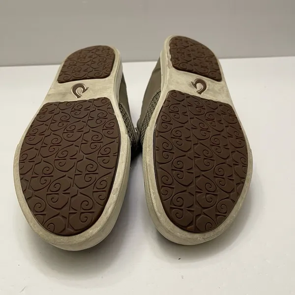 OluKai Shoes Womens 9 Pehuea Tan Slip on Casual Sneaker Loafer ‎ 20271 Beach - Image 8