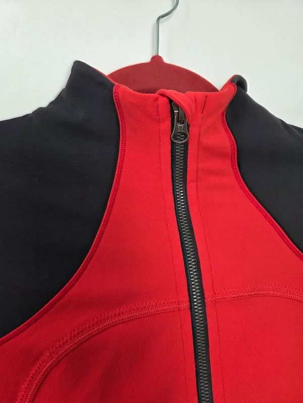 Lululemon Forme Jacket Love Red Size 6 Athletic Gym Lifting Sporty Scuba Define - Image 7