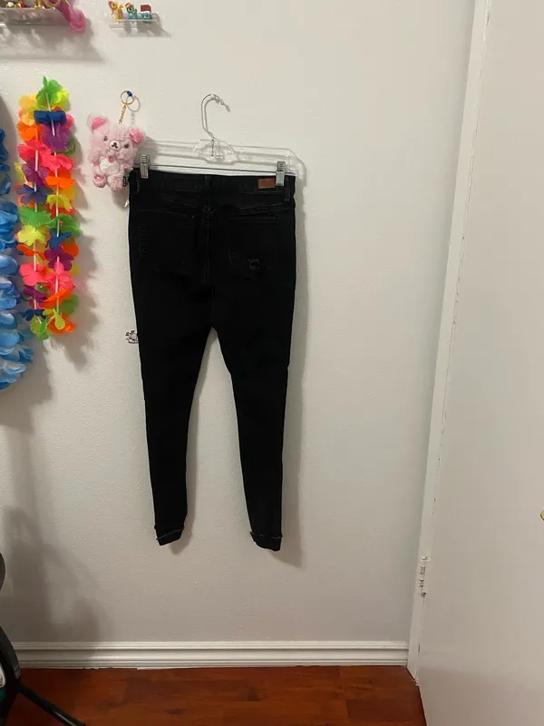 Black Simple Society Ripped Jeans - Image 2