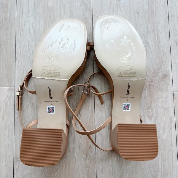 Larroude Gio Sandal Tan Size 9 - Image 6