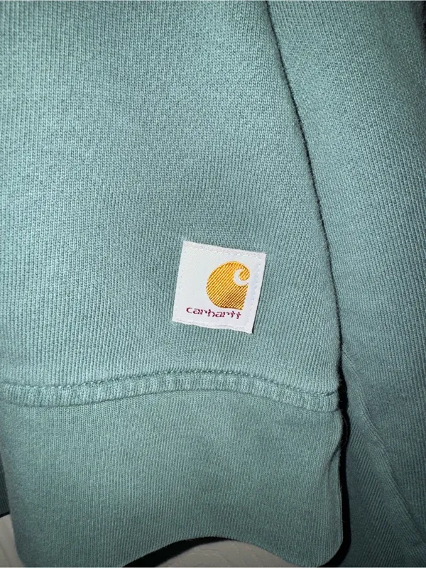 Carhartt Women's Crewneck Sweatshirt in Sage - Image 2