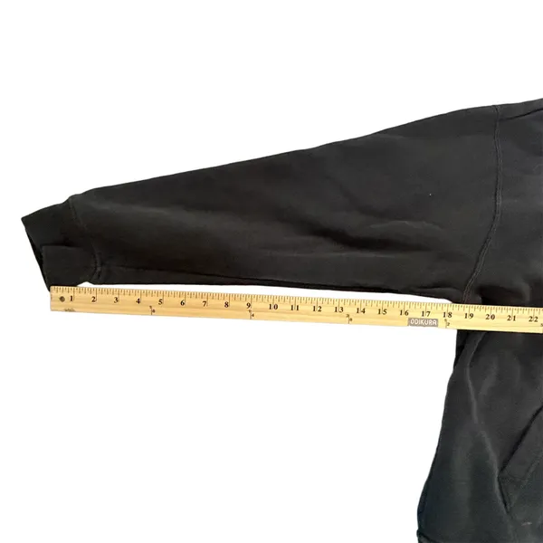 Jordan black hooded sweater fleece inner lining medium normcore - Image 8