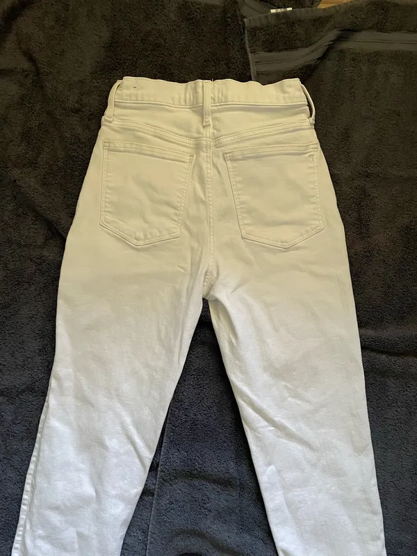 Madewell Pure White Vintage CanvasComfort Stretch white straight l - Image 9