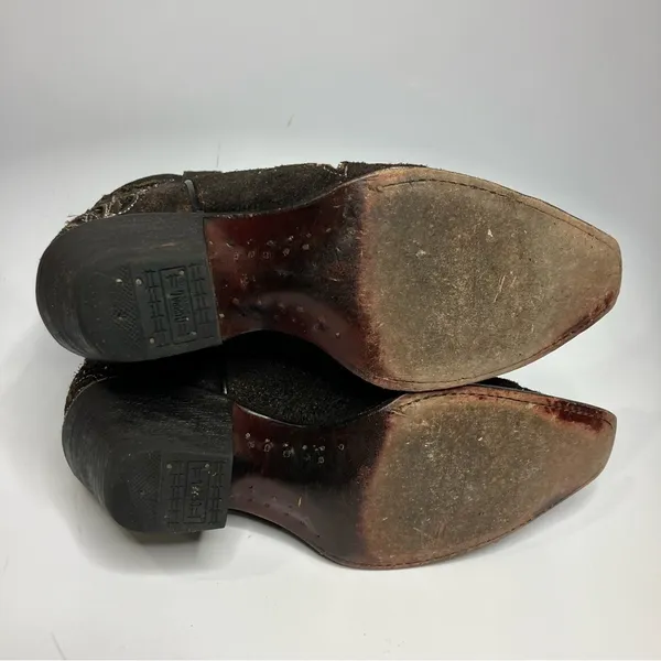 Corral sequin inlay‎ brown suede boots size 7 - Image 10