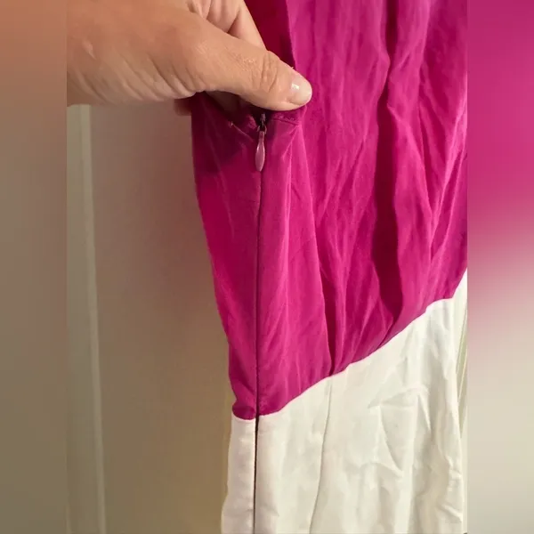 NWT Zara Magenta & White Aline Dress, Small‎ - Image 5