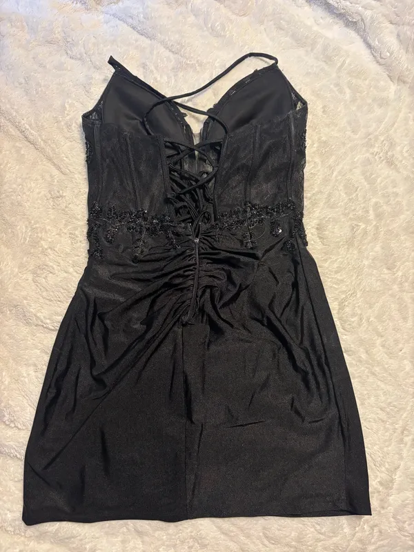 Windsor Mini Dress Black - Image 2