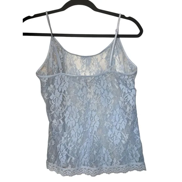 ✨Victoria Secret Baby Blue All Over Lace Sz Medium Camisole✨ - Image 4