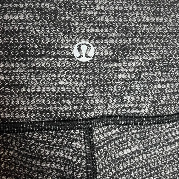 Lululemon Wunder Under Leggings‎ Black White High Rise Size 4 Yoga Pants - Image 4