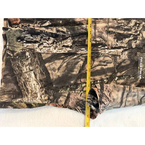 Field & Stream Camo T-Shirt Womens XL Mossy Oak Break Up Country V-Neck Hunting - Image 5