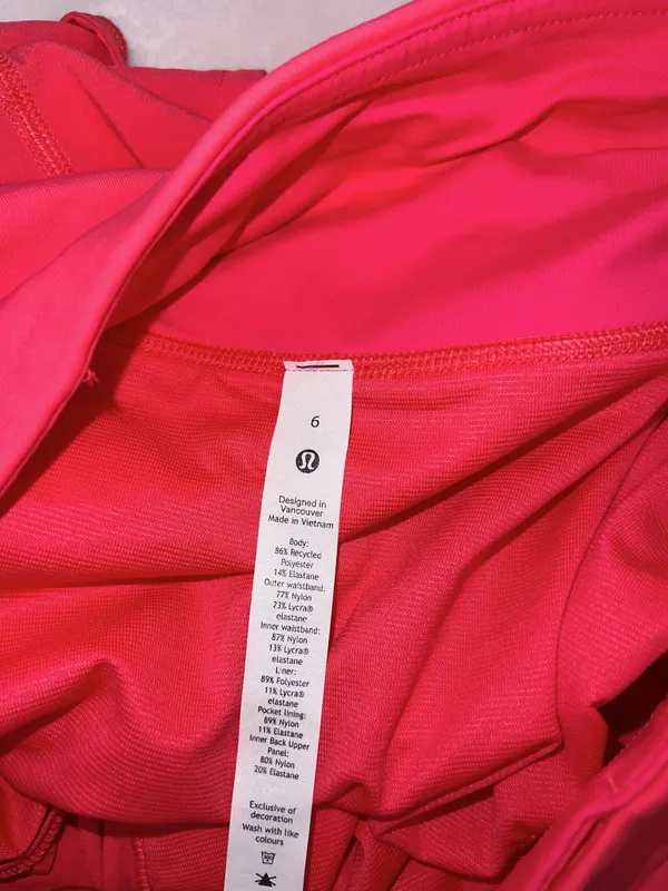 Pink Lululemon Speed Up Shorts - Image 4