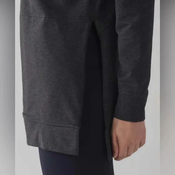 Lululemon Gray Cut Above Hoodie Size 4 - Image 3