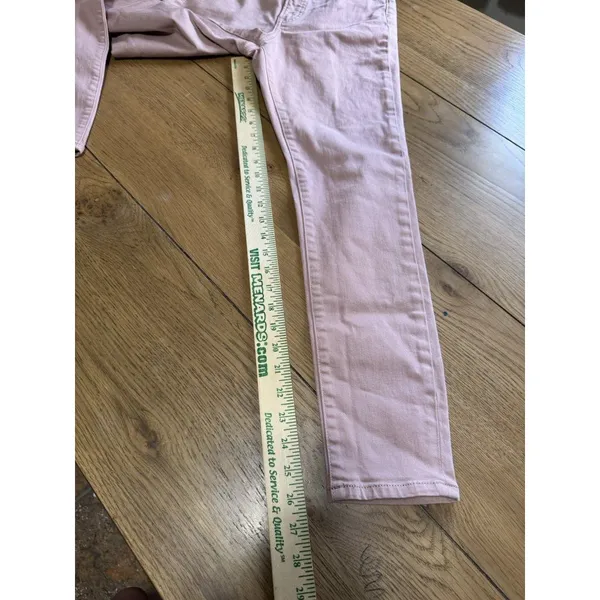 Express Skinny High Rise Pants Size 4R‎ Pink Stretch Classic City Preppy Office - Image 5
