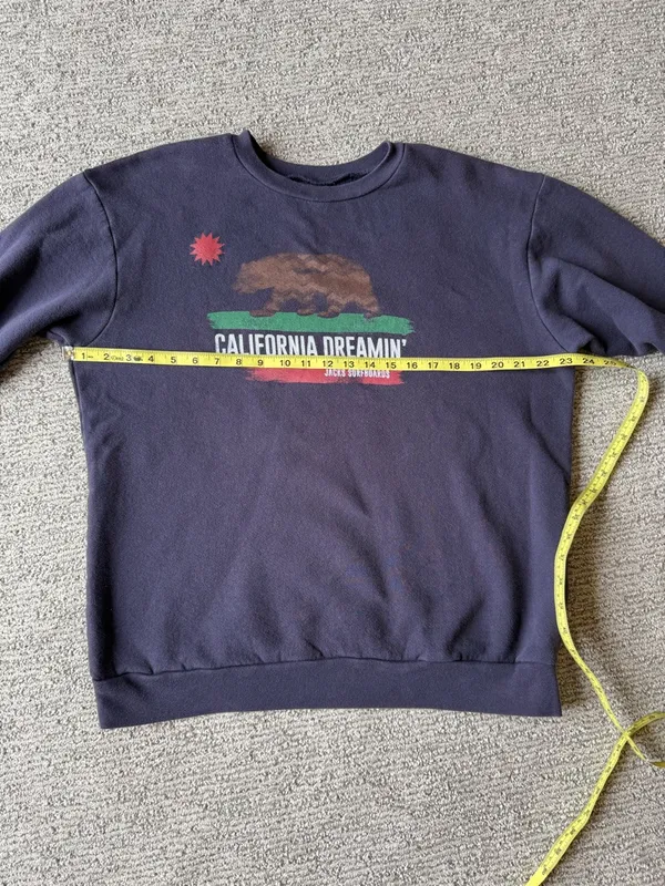 Jack's Surfboard California Dreaming Crewneck‎ Sweatshirt Navy Size Large - Image 6