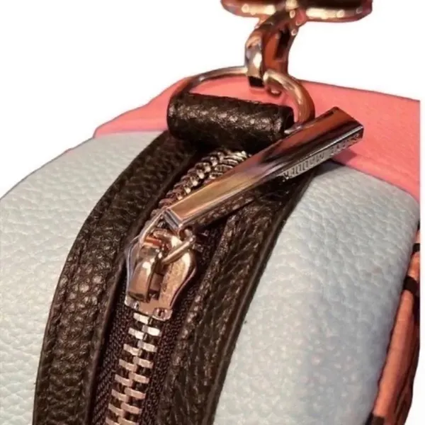 Steve Madden Color-block Pink & Brown Crossbody Bag - Image 6