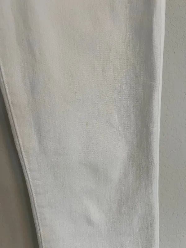 Mother The Hustler Ankle Fray White Jeans Size 26 - Image 6