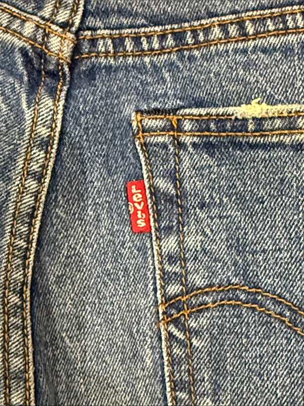 Levi’s Wedgie Straight Jeans 25 Lasting Impression Distressed Raw Hem $98 - Image 7