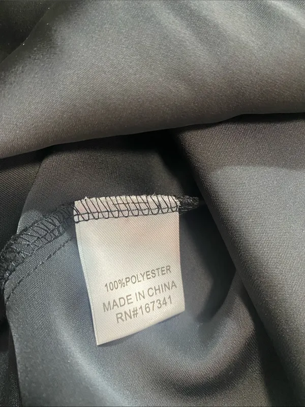 Hello Molly Black Halter Satin Maxi Dress with Side Slit Size L US8 - Image 11