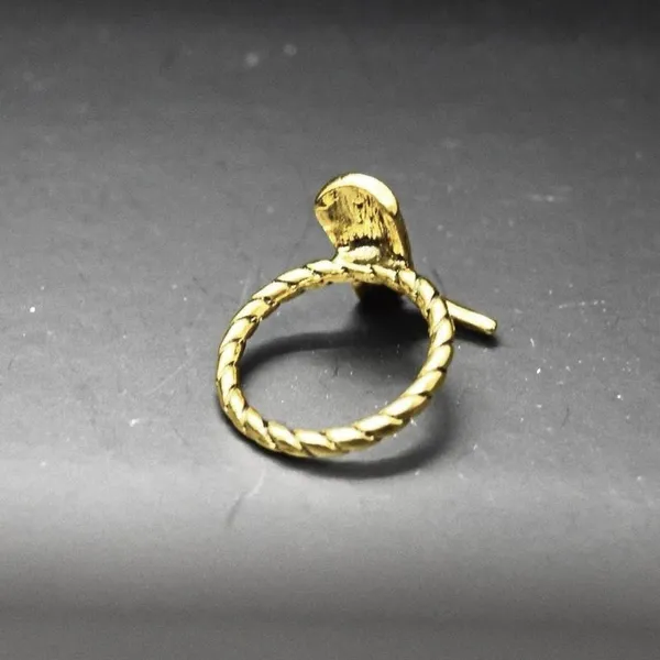 Gold Cowboy Boot Ring - Image 5