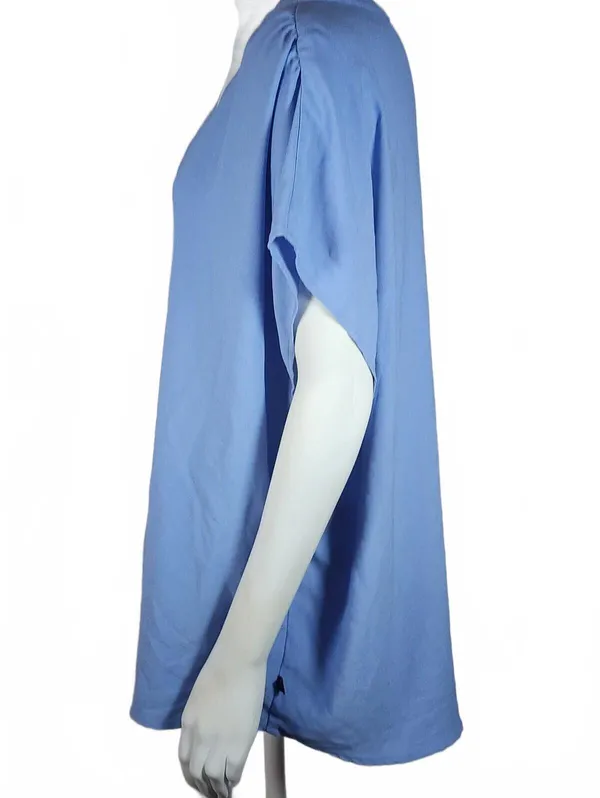 Banana Republic Women's XXL Blue V-Neck Blouse - Image 4