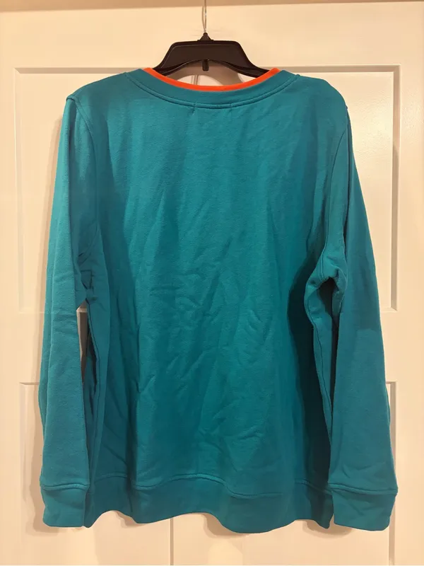 Vtg Liberty Lane fall embroidered sweatshirt XL NWT Cottage Granny Core - Image 3