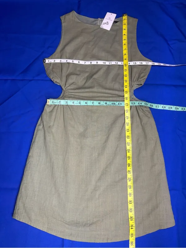 🆕 LILLUSORY Womens Summer Cutout Sleeveless Casual Sexy Mini Dresses Size M - Image 4