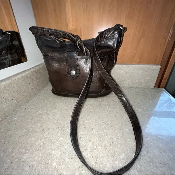 Frye medium leather should bag - Image 3
