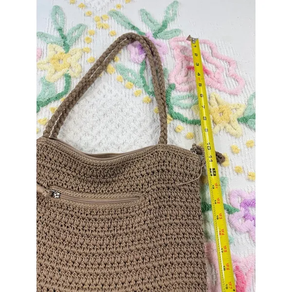 The Sak Crochet‎ Tote Bag Brown Hobo Shoulder Bag - Image 6