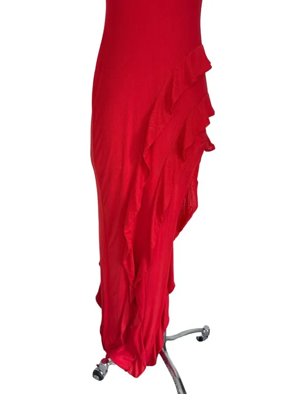 AFRM x REVOLVE Siobhan Dress in Risky Red Small New Womens Strapless Long Maxi - Image 6