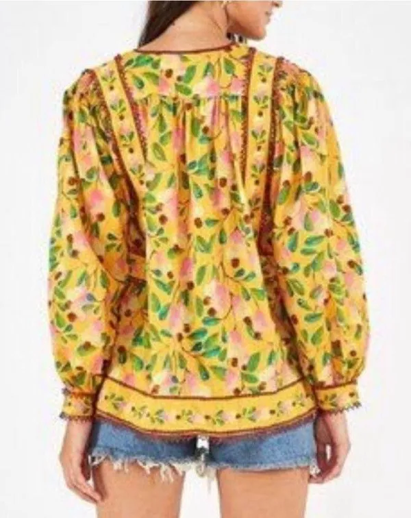Farm Rio Cashew Blouse S - Image 2