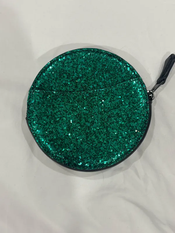 Coach Coin Purse Emerald Green Glittwe - Image 4