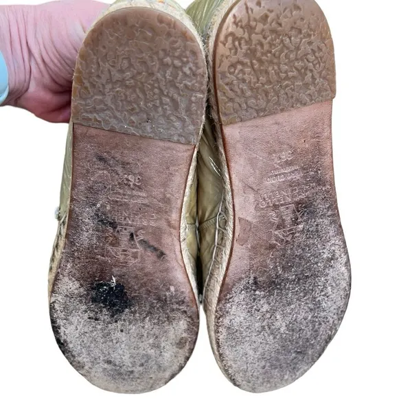 BRUNELLO CUCINELLI Green Patent Leather Espadrilles 36.5 - Image 6