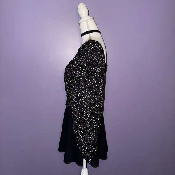 NEW A New Day Black and Tan Polka Dot Blouse - Image 5