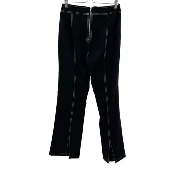 Tiger‎ Mist Black Stitch Seam Flared Zip Back Pants Size Medium - Image 5