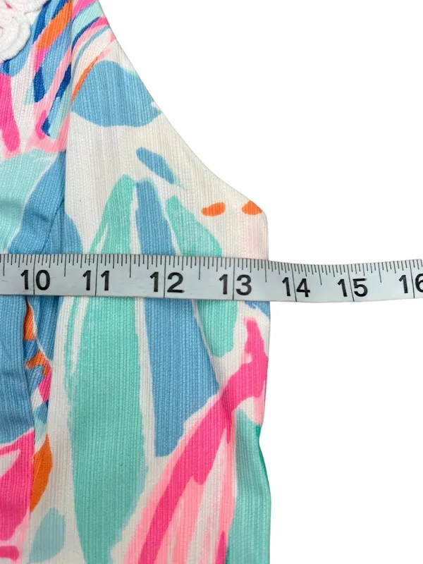 Lynn Out To Sea Sailboat Print Lace Front Sleeveless Shift Dress - Image 6