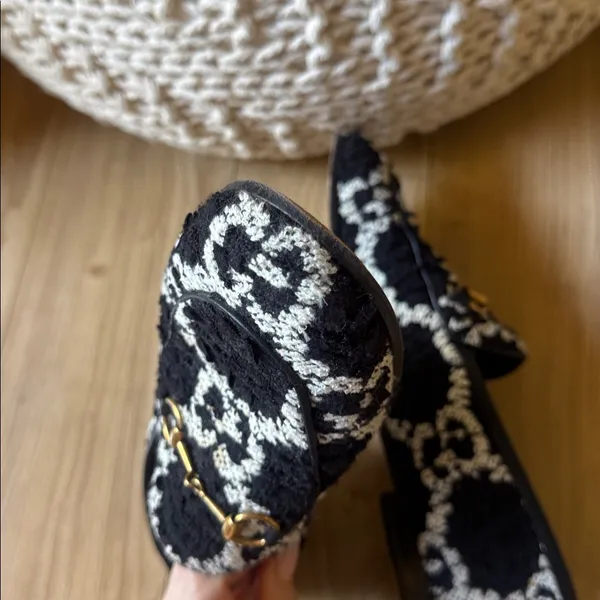 Gucci Jordaan tweed loafers - Image 6
