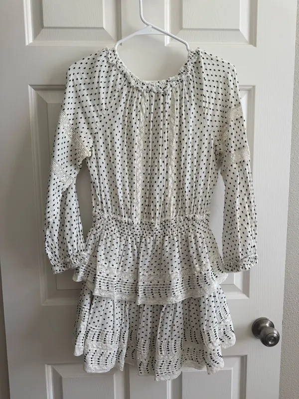 Love Shack Fancy Dress Ruffle White - Image 5