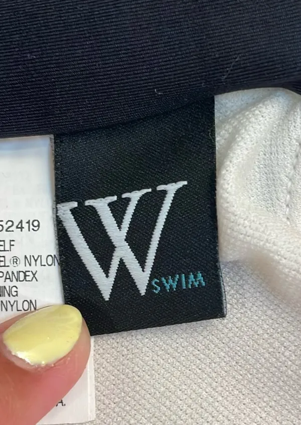 W Swim Bikini Top Blue Size XS - Image 3