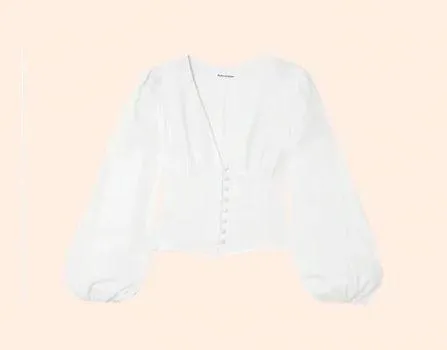 Reformation Aryn Top (White) - Image 2