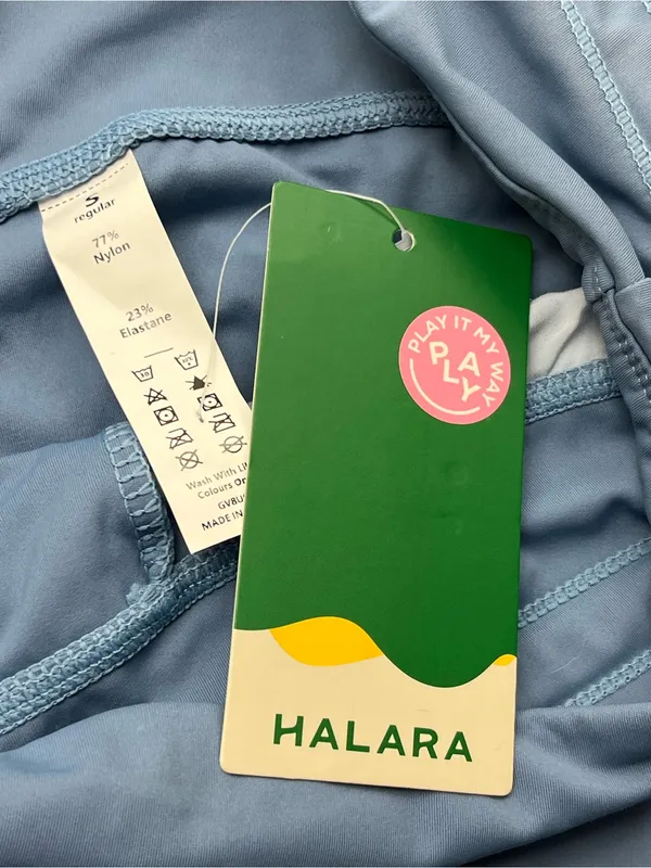Halara Maya Blue High‎ Wasted Women's Small Joggers Pull-on Stretch Pockets NEW - Image 2