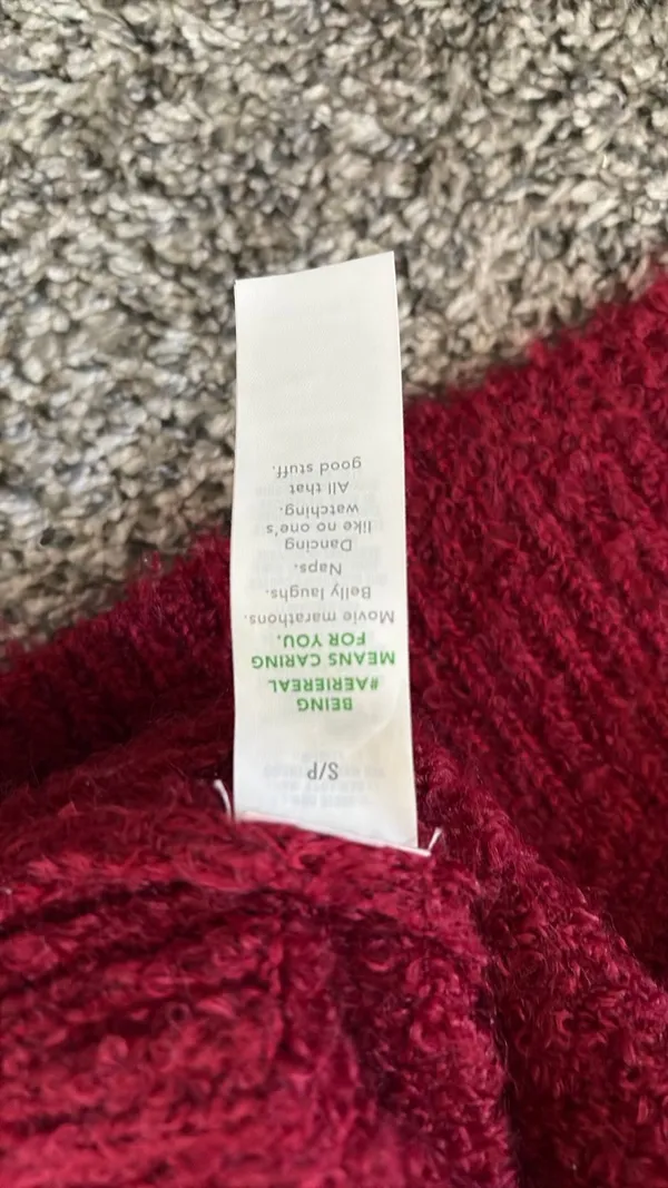 Aerie Red Sweater Oversized - Image 5