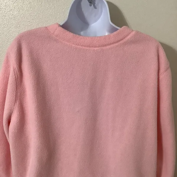 Pink‎ Novelty Wearable Art Kitsch Bird Sequin Embroidered Cozycore Sweatshirt L - Image 6