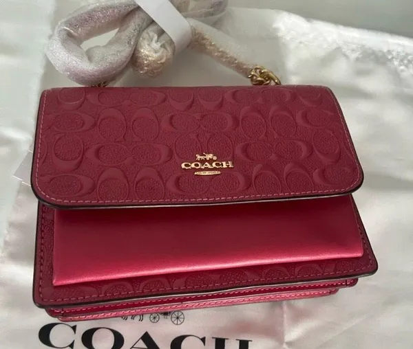 Coach Mini Klare Embossed Crossbody Bag - Image 5